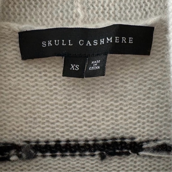 Skull Cashmere Jansen Eye Duster Cardigan Sweater XS Cashmere Boho Celestial - Picture 12 of 12